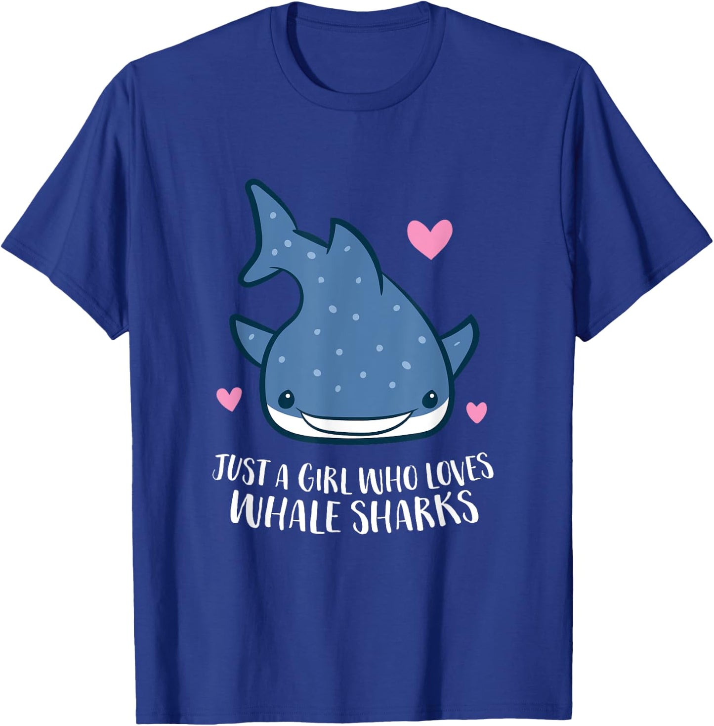 Just a Girl Who Loves Whale Sharks Cute Whale Shark T-Shirt - T-Shirt | Royal