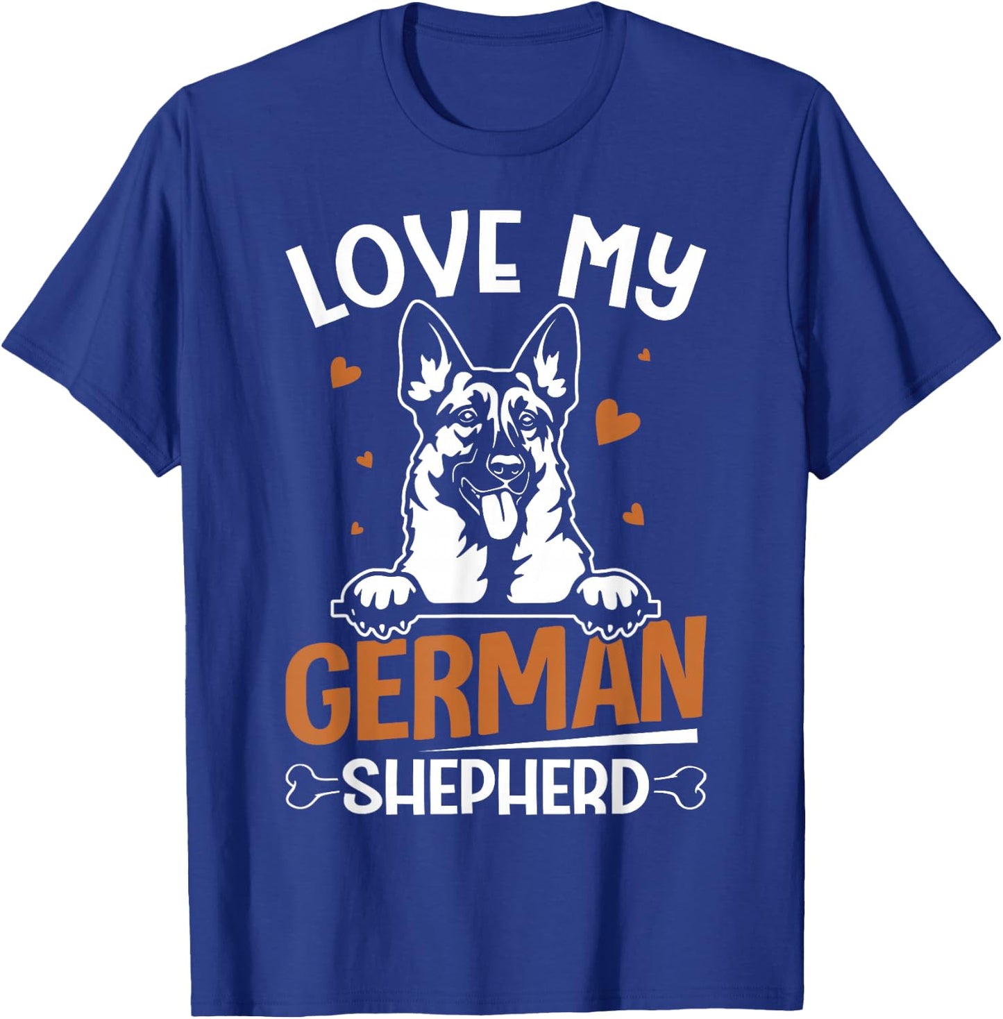 Love My German Shepherd T-Shirt - T-Shirt | Royal