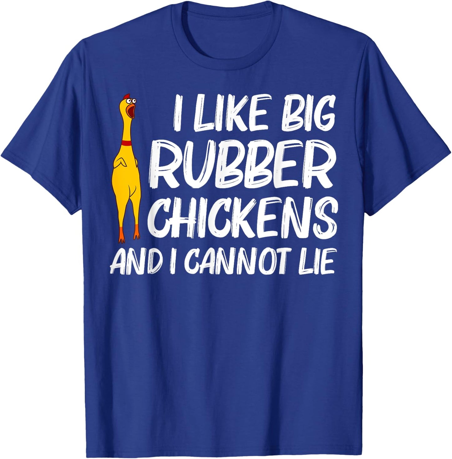 Funny Rubber Chicken Gift Men Women Rubber Chicken Costume T-Shirt - T-Shirt | Royal