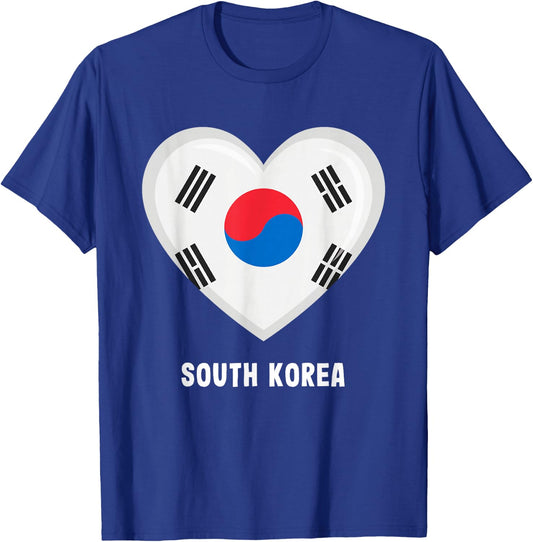 South Korea Flag Shirt | South Korea T-Shirt - T-Shirt | Royal