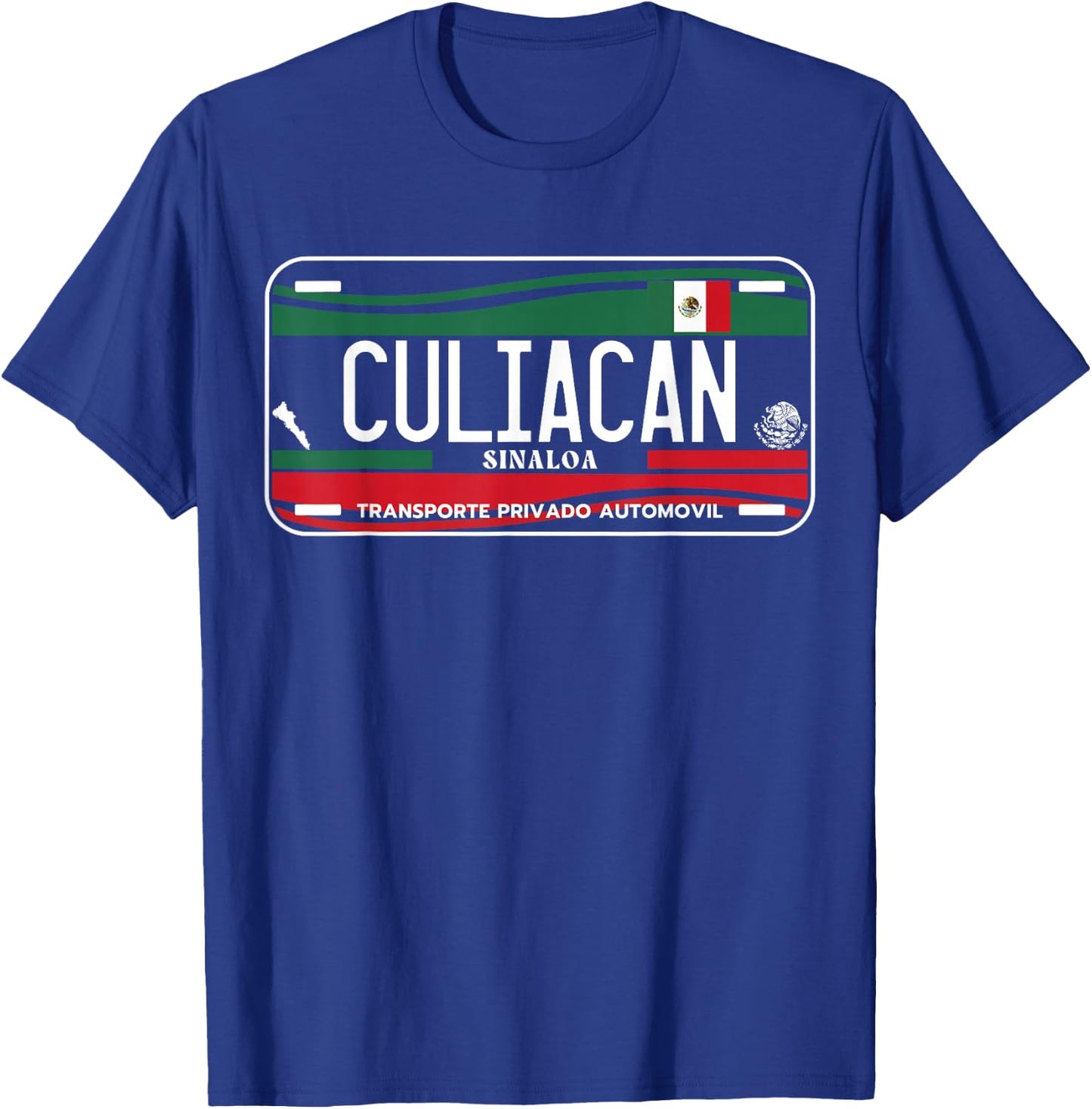 Culiacan Sinaloa License Plate Aesthetic, Culiacan T-Shirt - T-Shirt | Royal