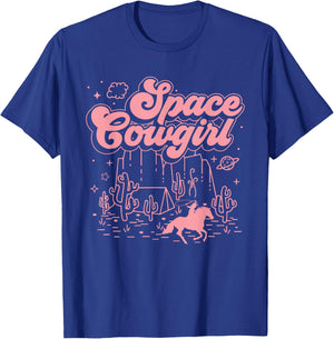 Space Cowgirls Shirt Bachelorette Party Rodeo Girls Women T-Shirt - T-Shirt | Royal