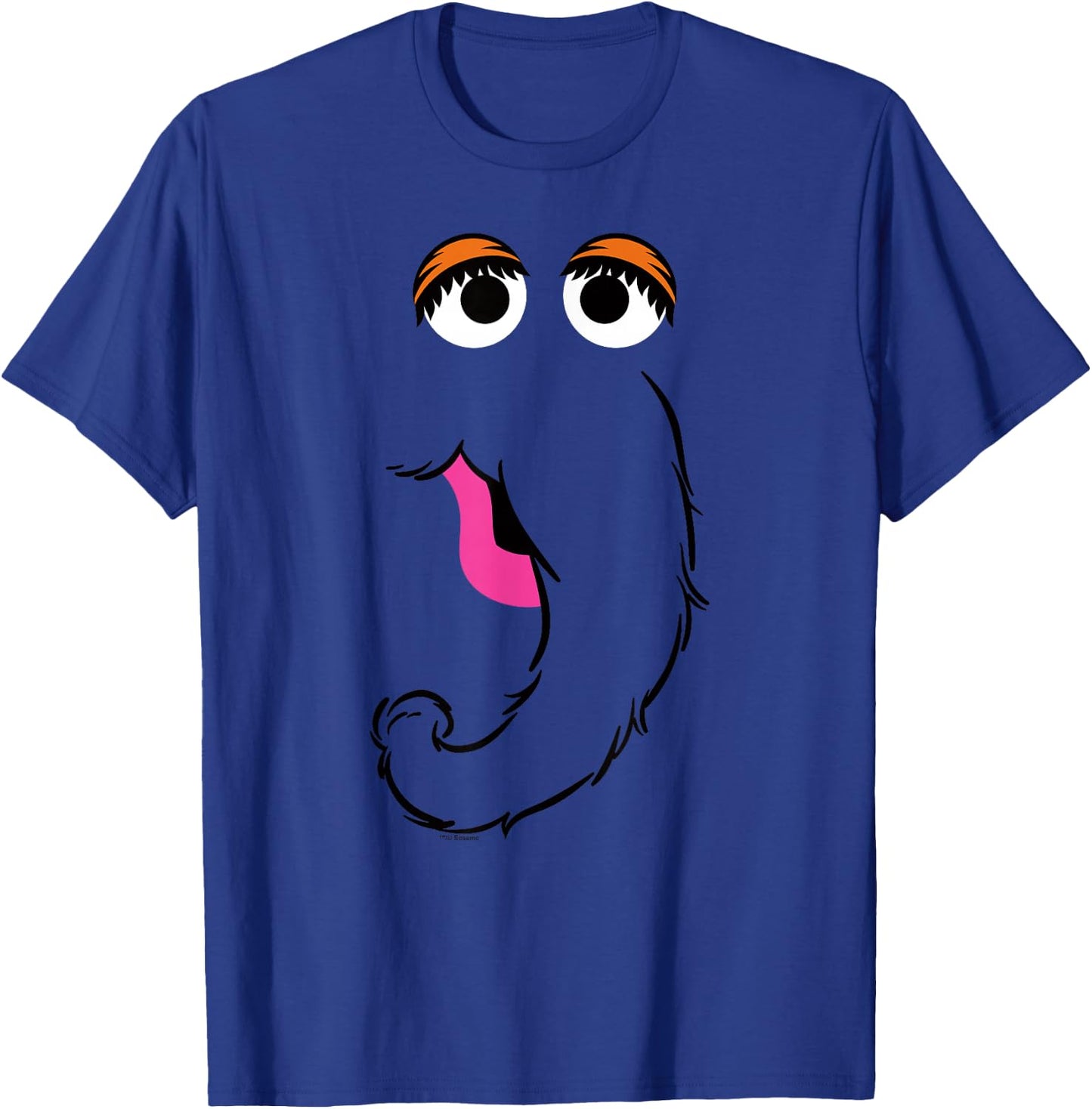 Sesame Street Snuffleupagus Face Halloween Costume T-Shirt - T-Shirt | Royal