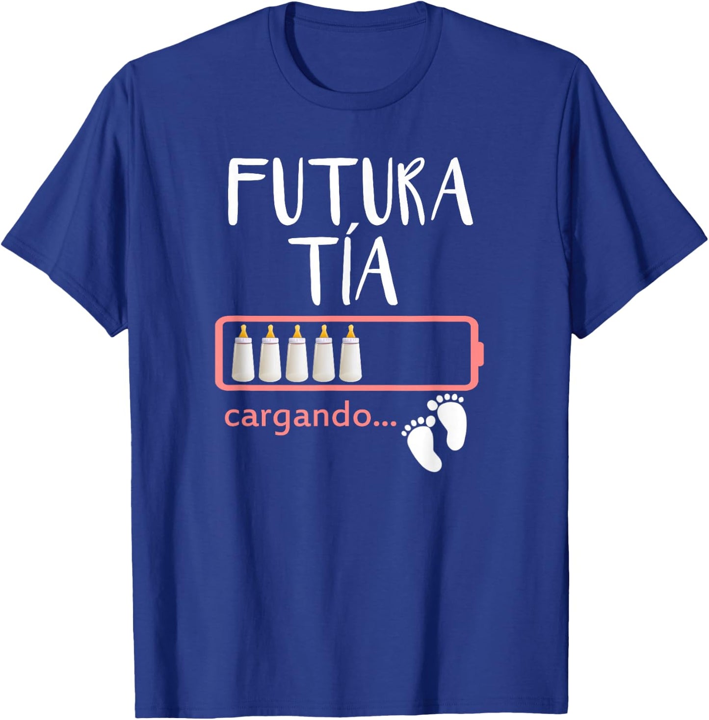 Futura Tia Spanish Pregnancy Announcement Aunt Gift T-Shirt - T-Shirt | Royal