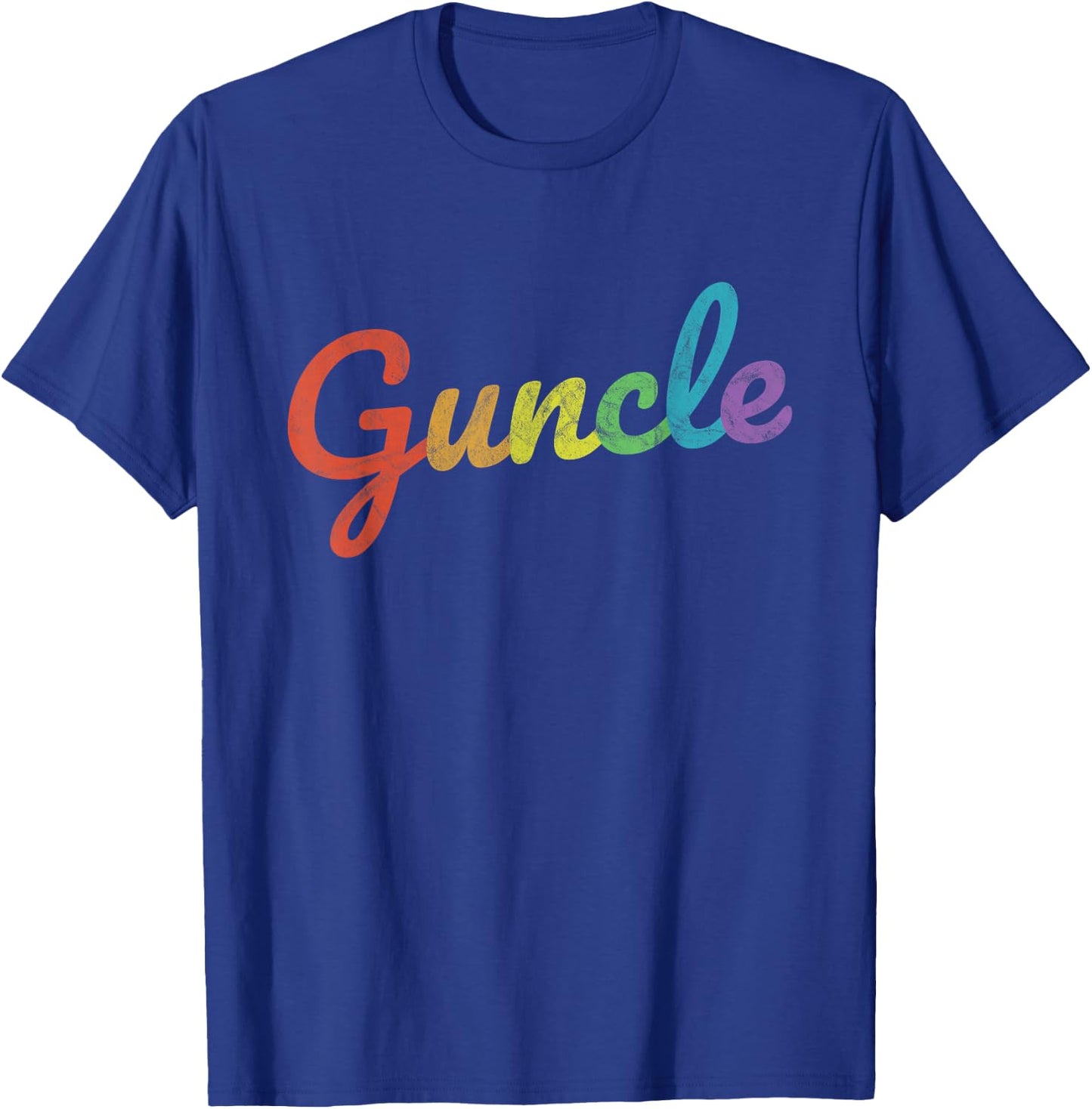 Fabulous Guncle Shirt LGTBQ - New Baby Gay Uncle Rainbow T-Shirt - T-Shirt | Royal