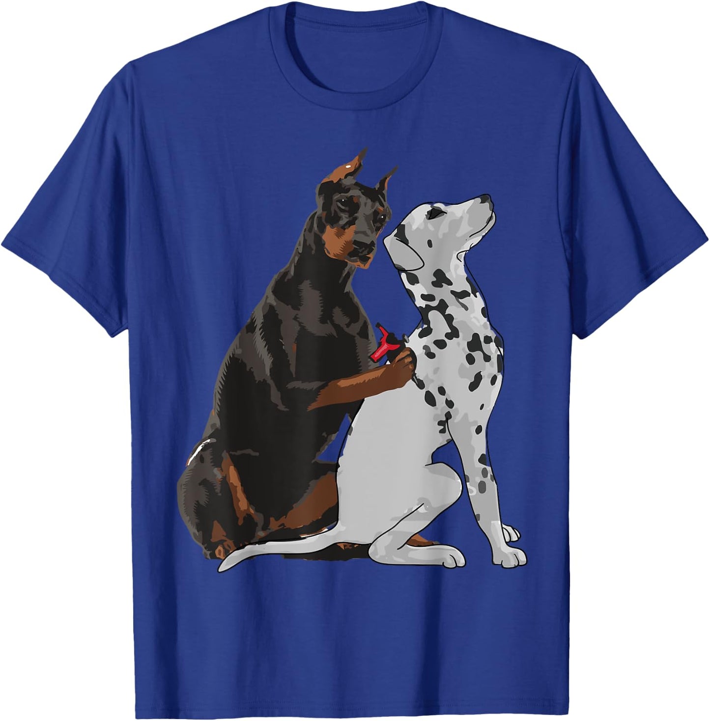 Cute Fashionable Doberman Tattooing Dalmatian Dog Gift T-Shirt - T-Shirt | Royal