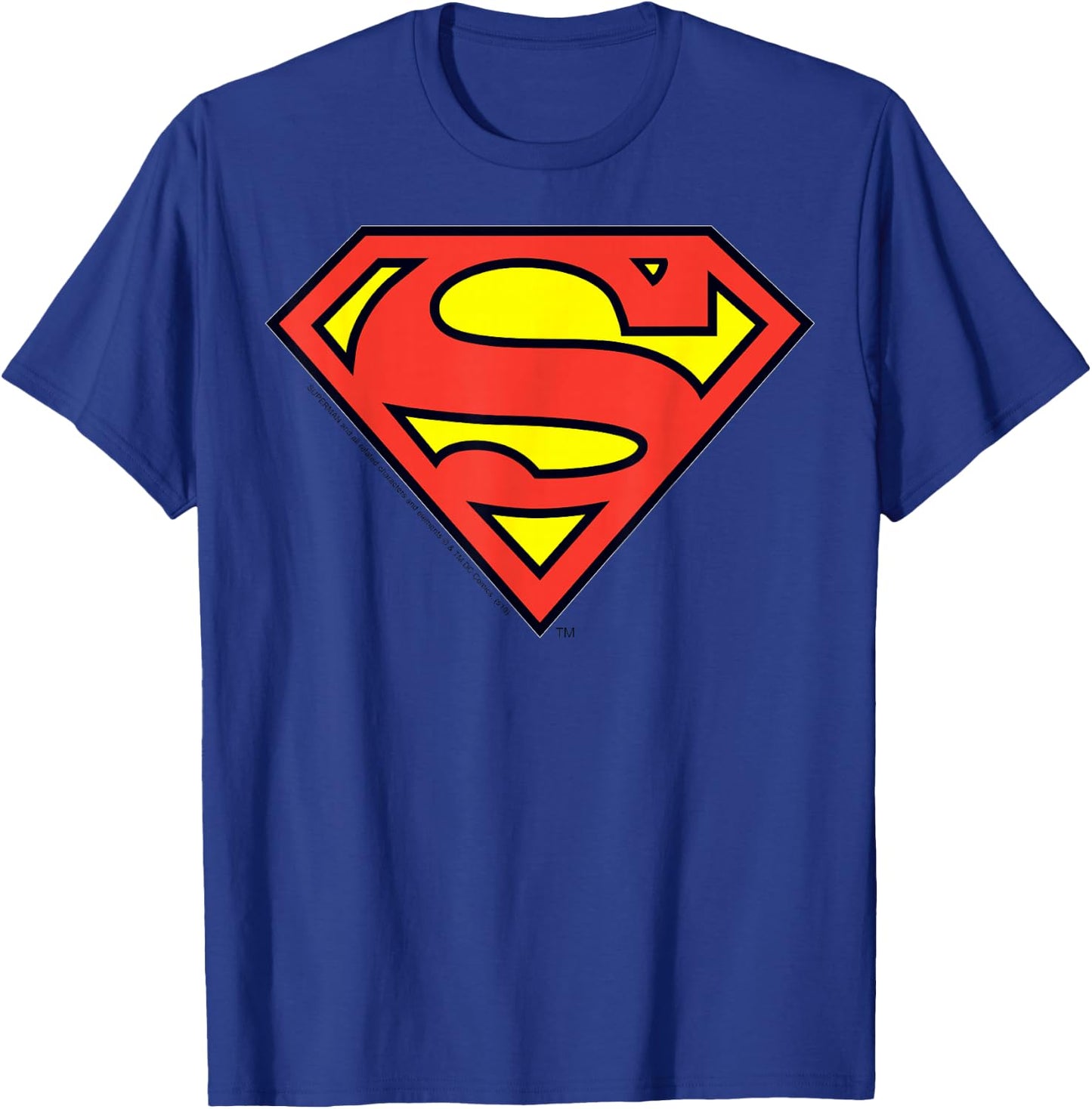 DC Comics Superman Classic Chest Logo Small T-Shirt - T-Shirt | Royal