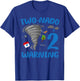 Kids Two-nado Warning 2nd Birthday Theme Tornado Party T-Shirt - T-Shirt | Royal