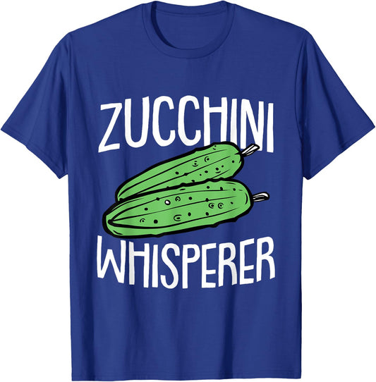 Zucchini Fathers Day Gardening Vegetarian Dad Papa Gardener T-Shirt - T-Shirt | Royal
