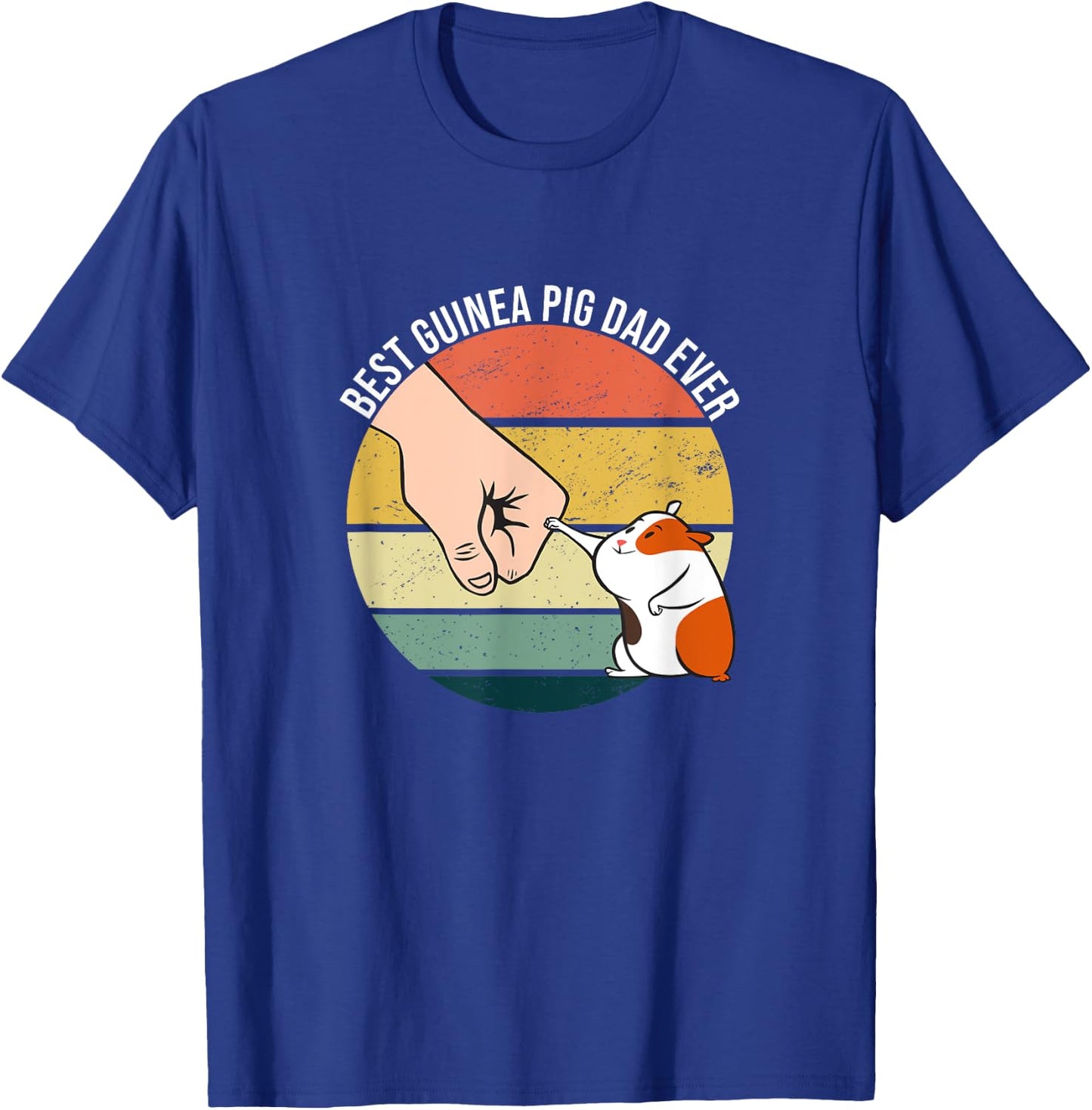 Best Guinea Pig Dad Ever Furry Potato Domestic Cavy T-Shirt - T-Shirt | Royal