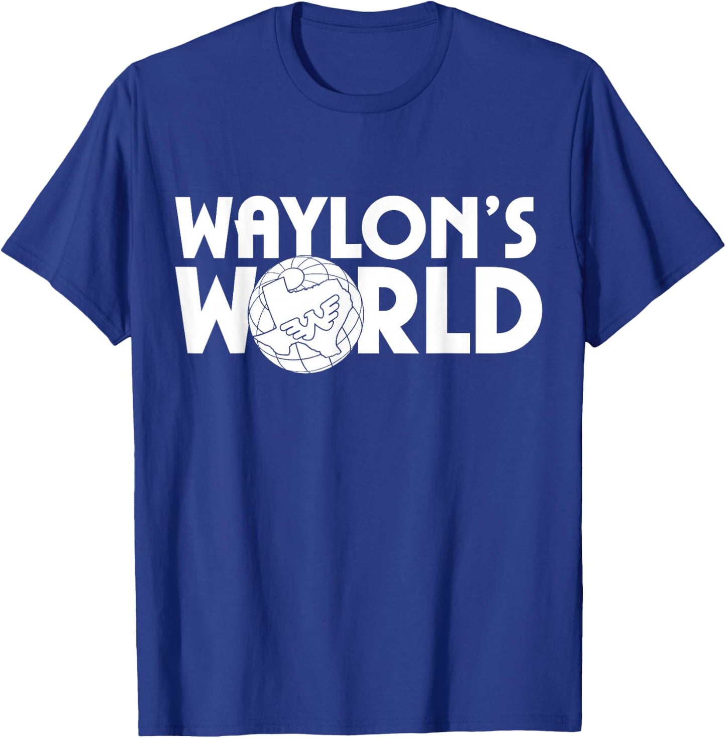 Waylon Jennings - Official Merchandise - Waylons World T-Shirt - T-Shirt | Royal