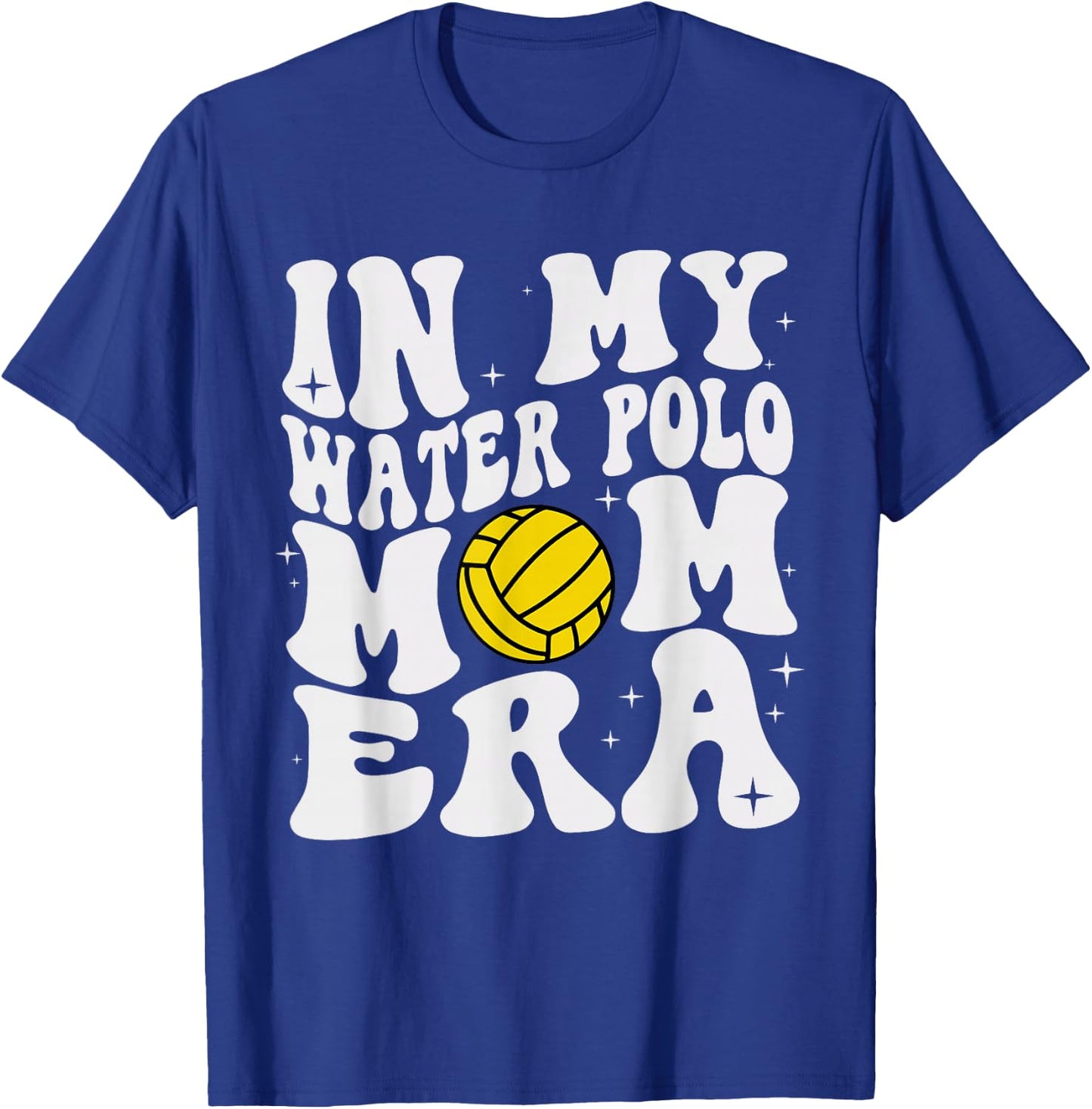 In My Water Polo Mom Era Retro Groovy Mom Life Mother's Day T-Shirt - T-Shirt | Royal