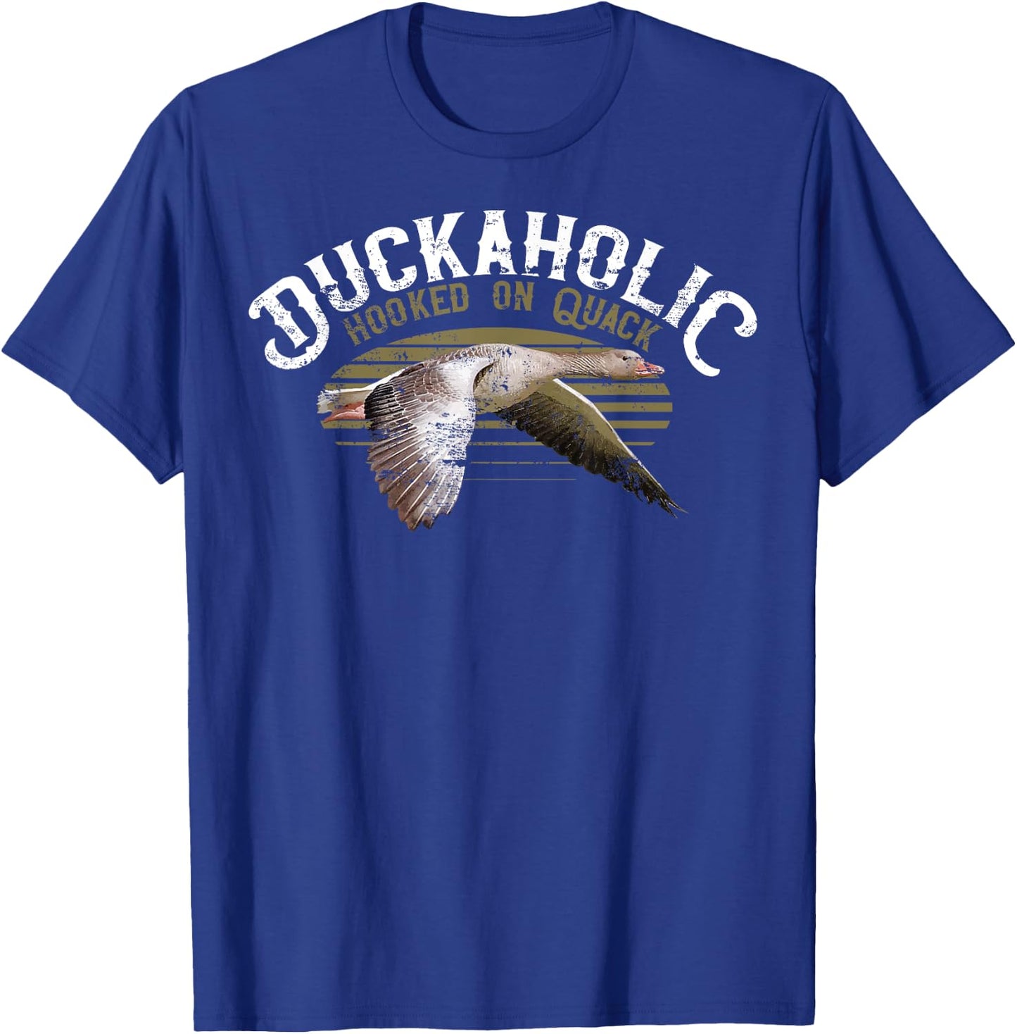 Quack Duck Hunter Duckaholic Gift design T-Shirt - T-Shirt | Royal