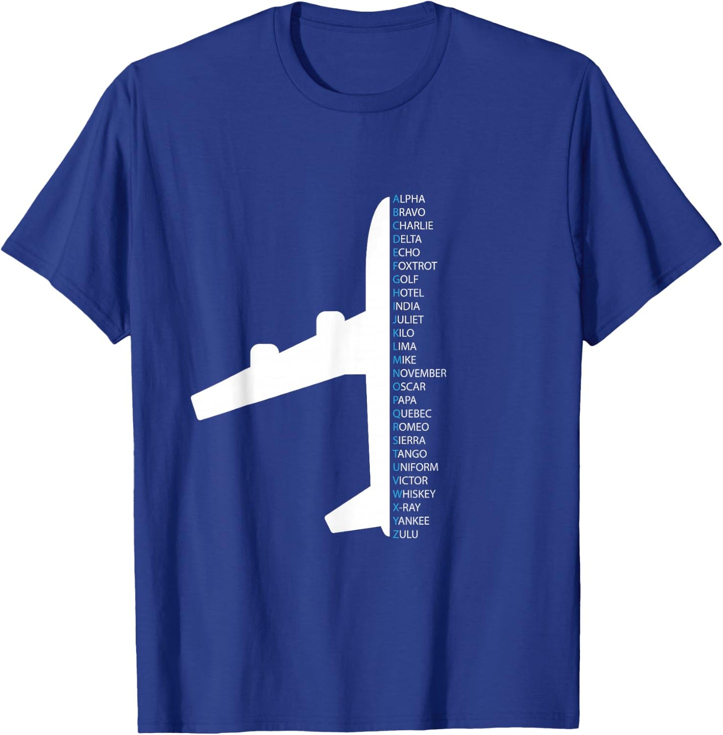 NATO Alphabet Design for a Air Traffic Controller T-Shirt - T-Shirt | Royal