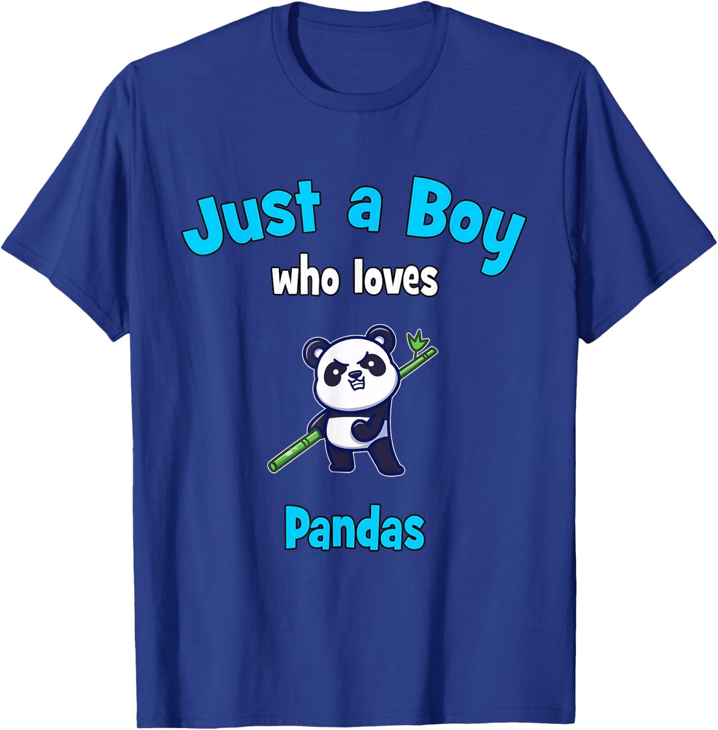 Panda Shirt for Boys | Kids Panda T-Shirt - T-Shirt | Royal