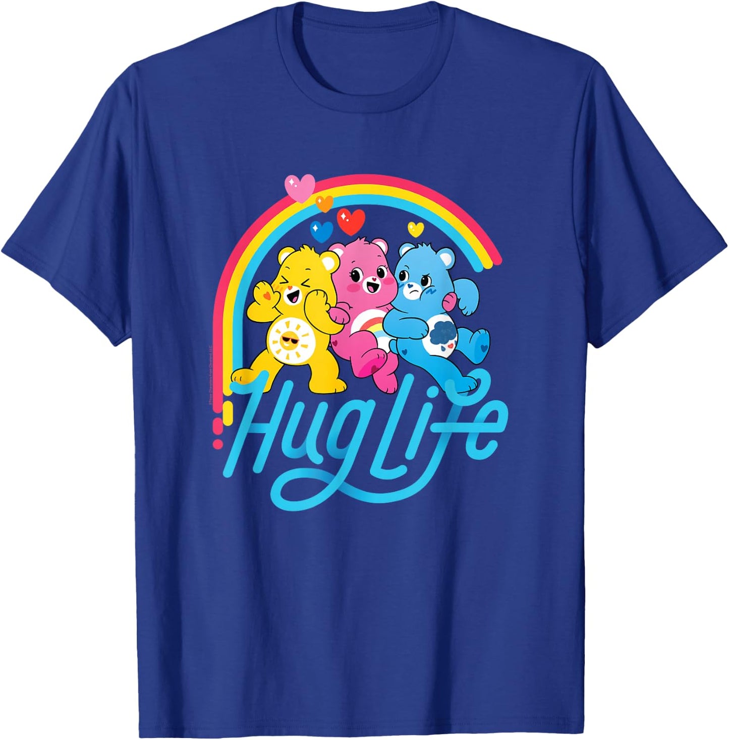 Care Bears Hug Life Rainbow Cute Cartoon T-Shirt - T-Shirt | Royal