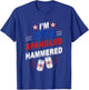 Beer Drinking Drinker Alcohol Funny 4th of July Hammered Women Men T-Shirt - T-Shirt | Royal