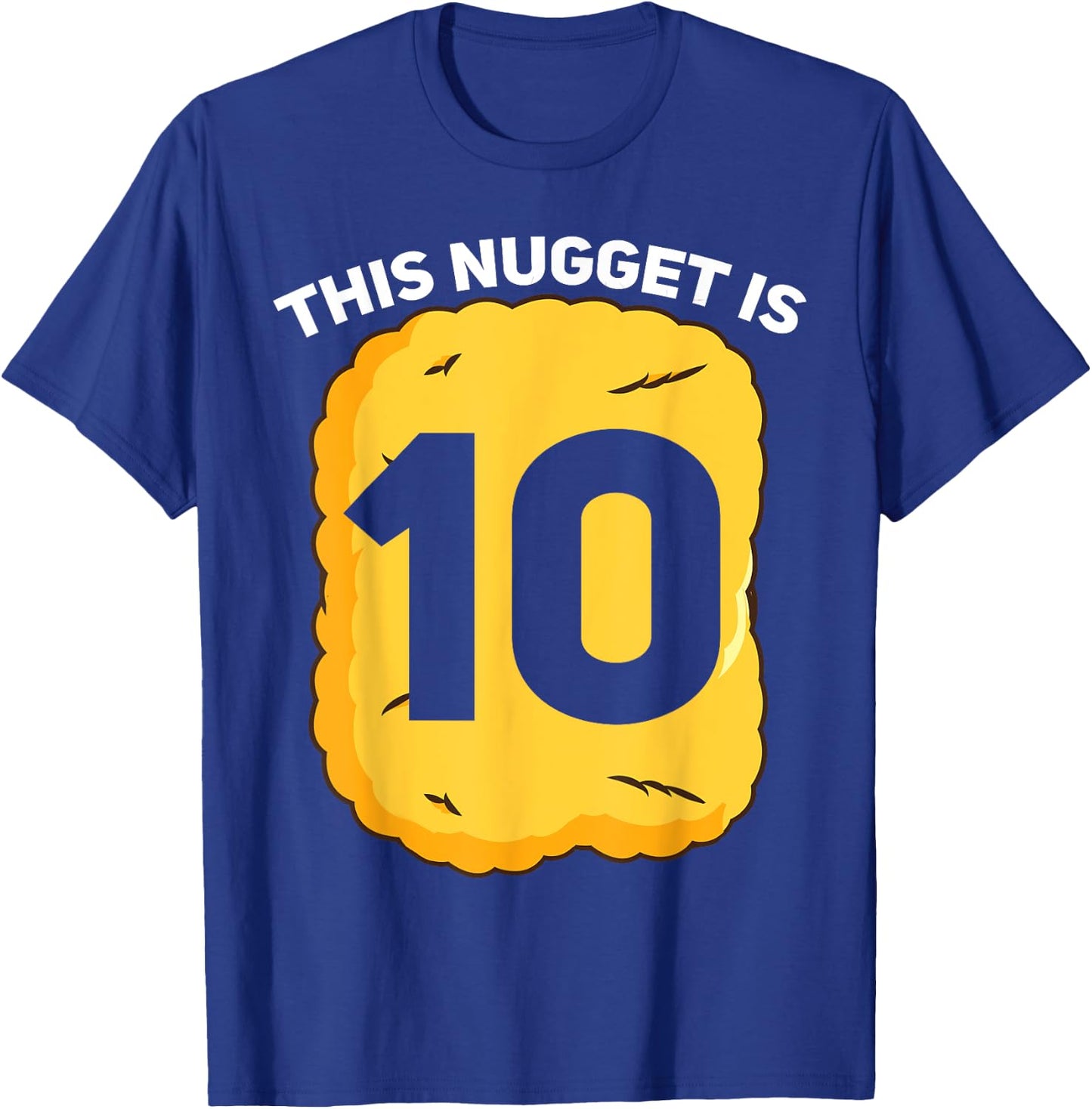 10 Year Old Chicken Nugget Birthday Party T-Shirt - T-Shirt | Royal