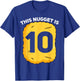 10 Year Old Chicken Nugget Birthday Party T-Shirt - T-Shirt | Royal