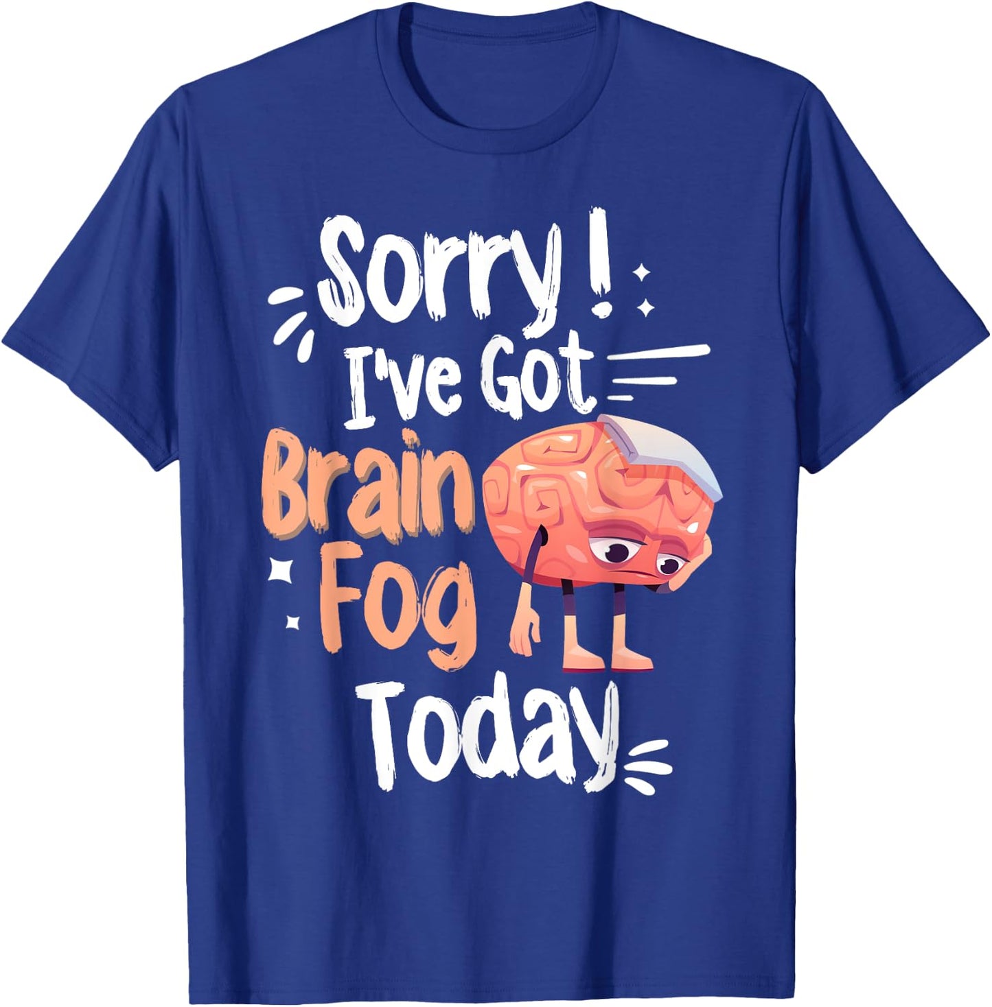 Lupus Awareness & Fibro Fog Fibromyalgia Brain Fog T-Shirt - T-Shirt | Royal