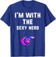 I'm With sexy nerd Tie Dye Halloween Matching Couple Costume T-Shirt - T-Shirt | Royal