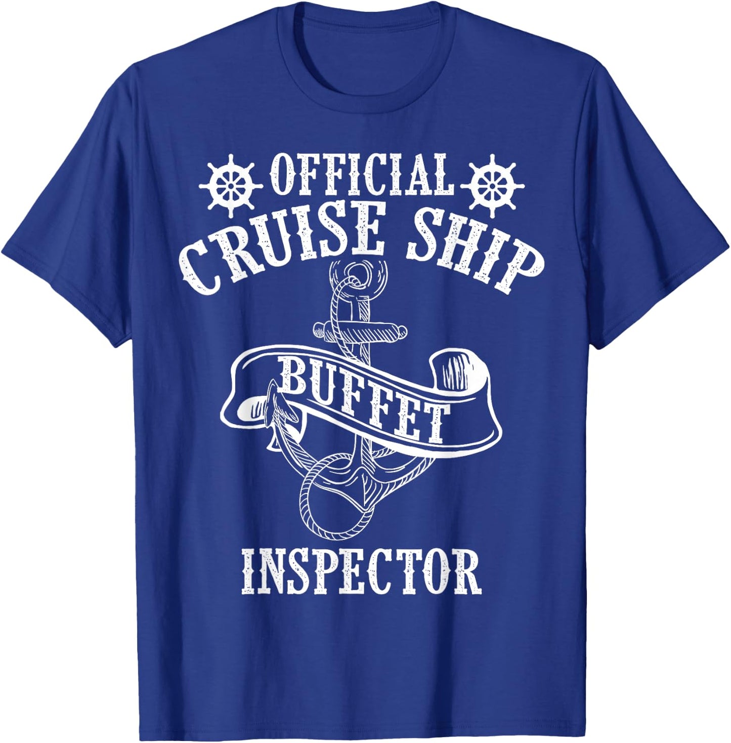 Funny Cruise Buffet Gift Women Cool Ship Inspector T-Shirt - T-Shirt | Royal