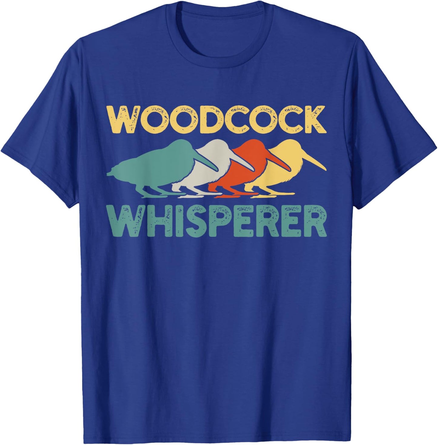 Woodcock Birds Retro Vintage T-Shirt - T-Shirt | Royal