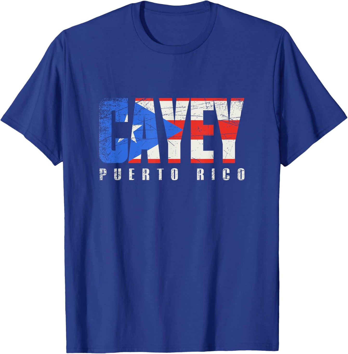 Puerto Rican flag Cayey Puerto Rico T-Shirt - T-Shirt | Royal