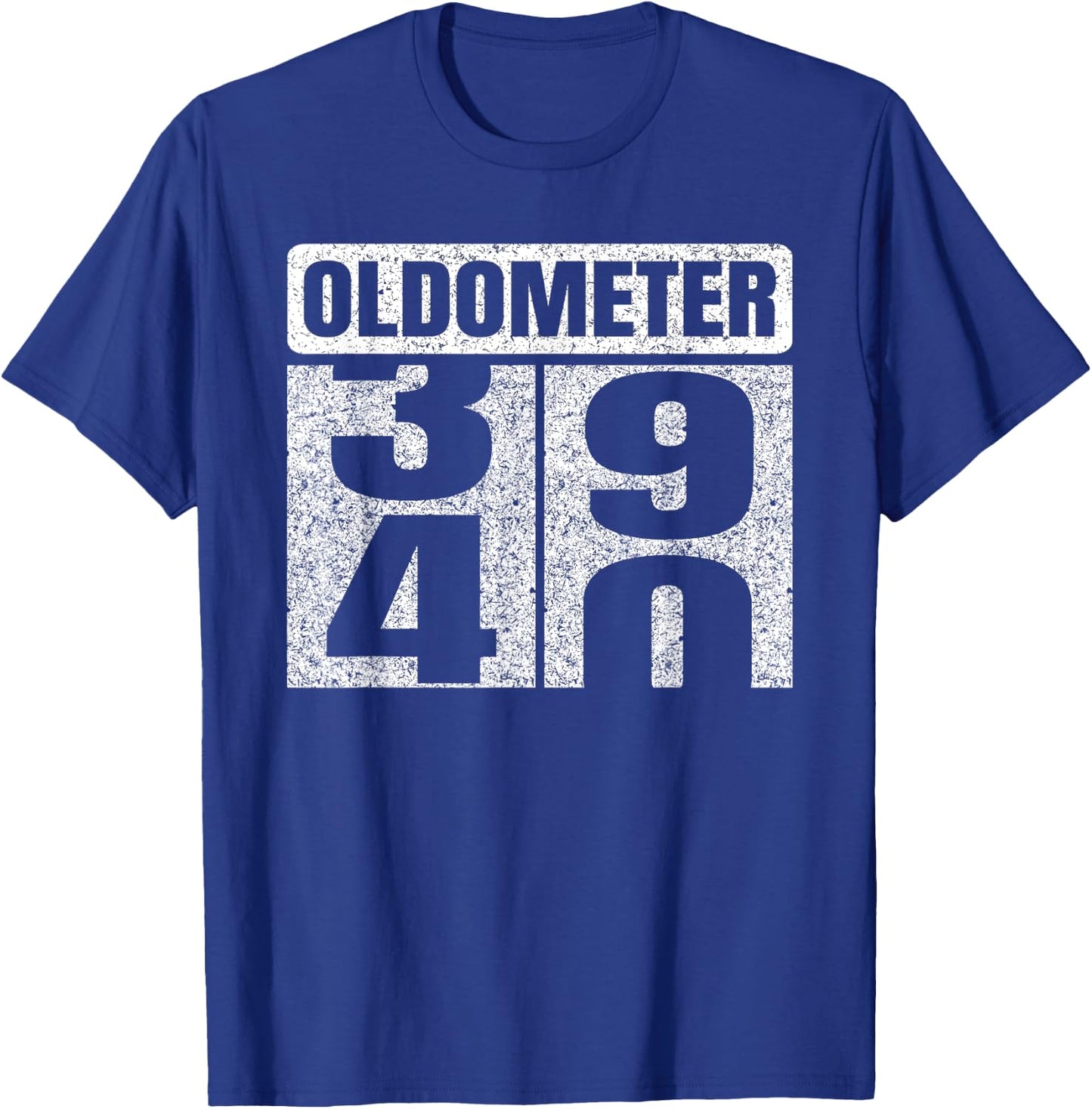 Oldometer 39-40 40th Birthday 40 Year Old Funny Gifts Idea T-Shirt - T-Shirt | Royal