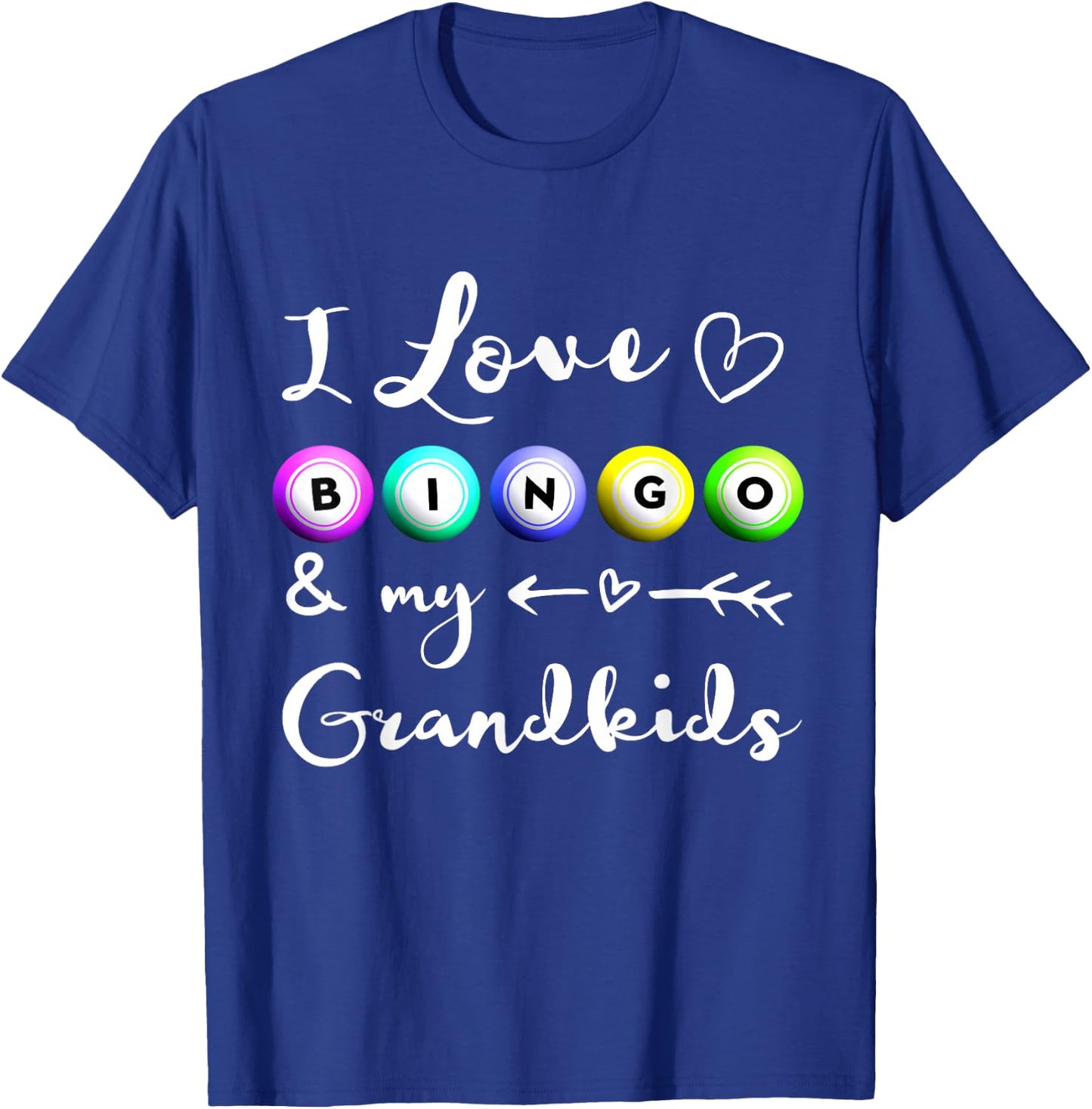 Bingo Shirt, I Love Bingo, Gift Grandma, Mommom Nana T-Shirt - T-Shirt | Royal