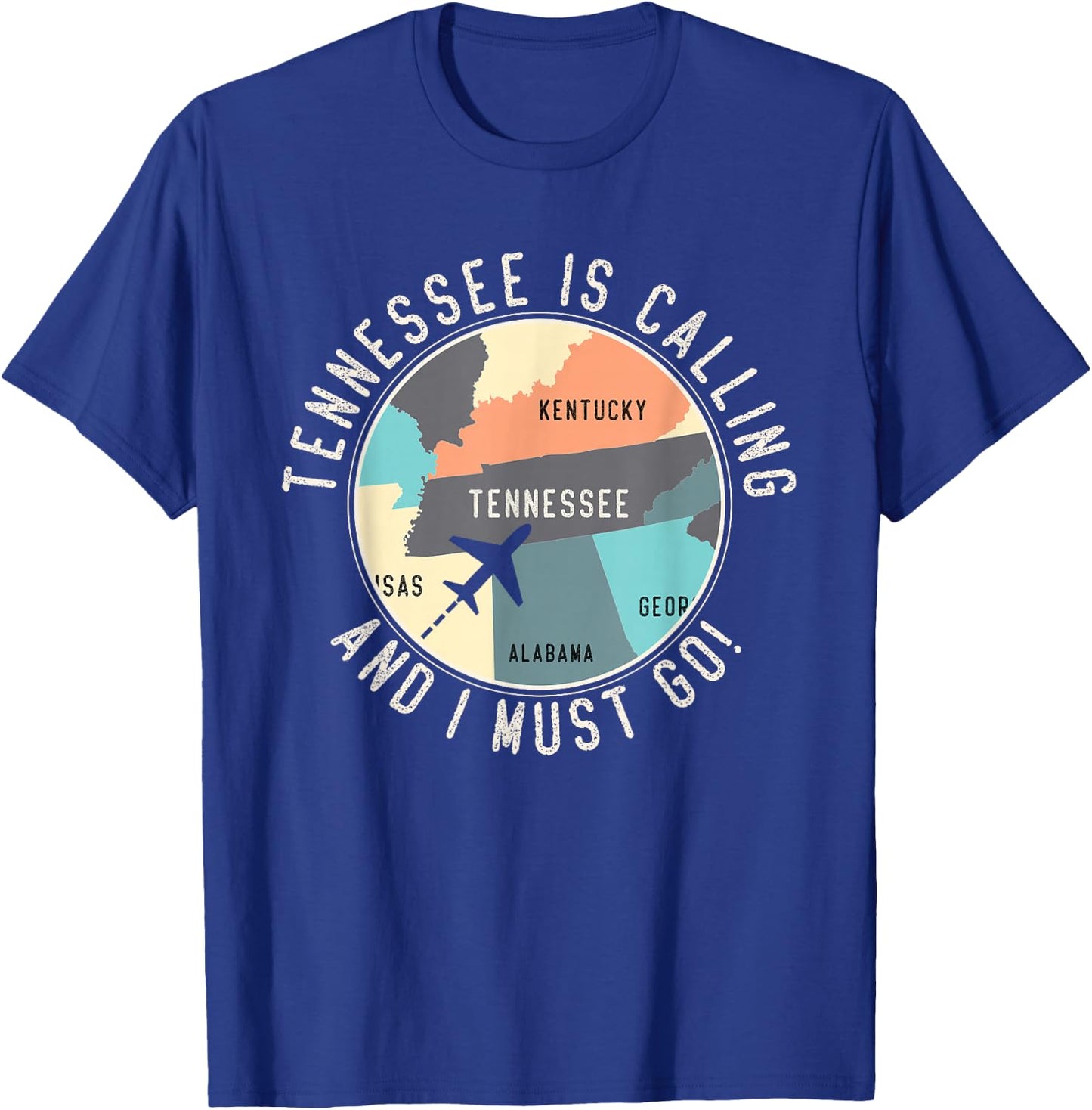 Tennessee Is Calling And I Must Go Tennessee State T-Shirt - T-Shirt | Royal