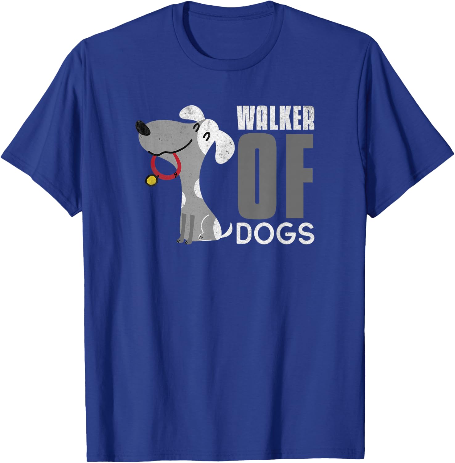 Walker of Dogs for Professional Dog Walkers trainers Gift T-Shirt - T-Shirt | Royal