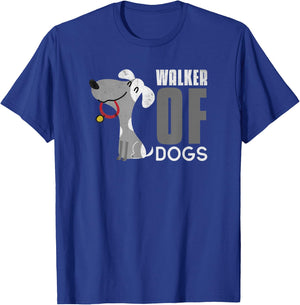 Walker of Dogs for Professional Dog Walkers trainers Gift T-Shirt - T-Shirt | Royal