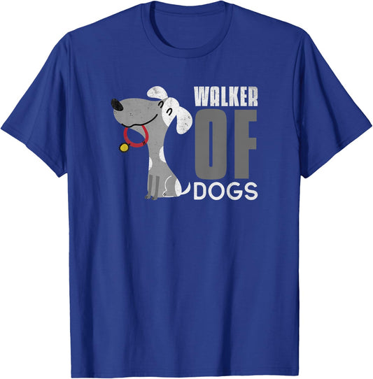 Walker of Dogs for Professional Dog Walkers trainers Gift T-Shirt - T-Shirt | Royal