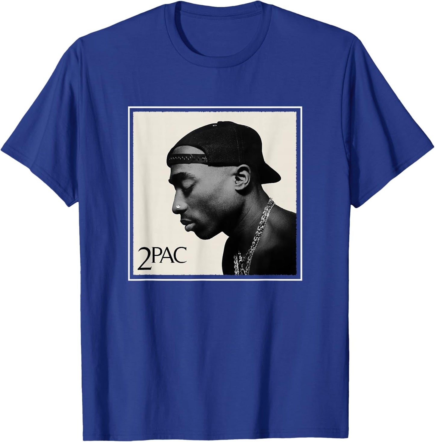 Offical Tupac Shakur Photo T-Shirt - T-Shirt | Royal