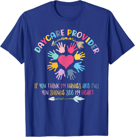 Daycare Provider Childcare Pre-k Teacher Appreciation T-Shirt - T-Shirt | Royal