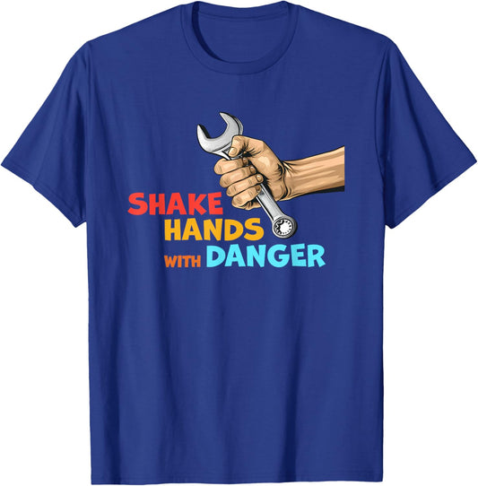 Shake Hands With Danger Retro Apparel T-Shirt - T-Shirt | Royal