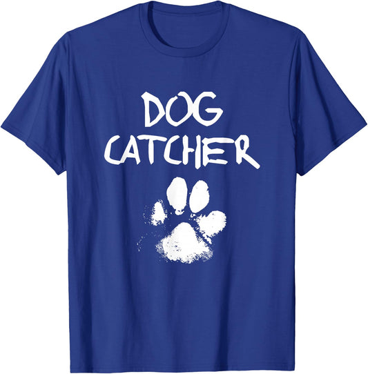 Dog Catcher Costume Adult Halloween Spooky Paw Dog Funny T-Shirt - T-Shirt | Royal