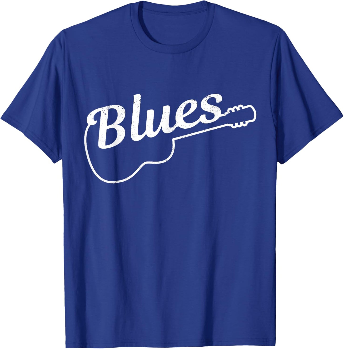 Blues Guitar Music Guitarist Musician Gift T-Shirt - T-Shirt | Royal
