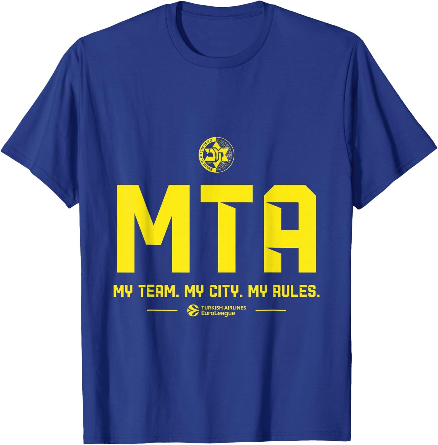 Teams - Maccabi Playtika Tel Aviv (Blue) T-Shirt - T-Shirt | Royal