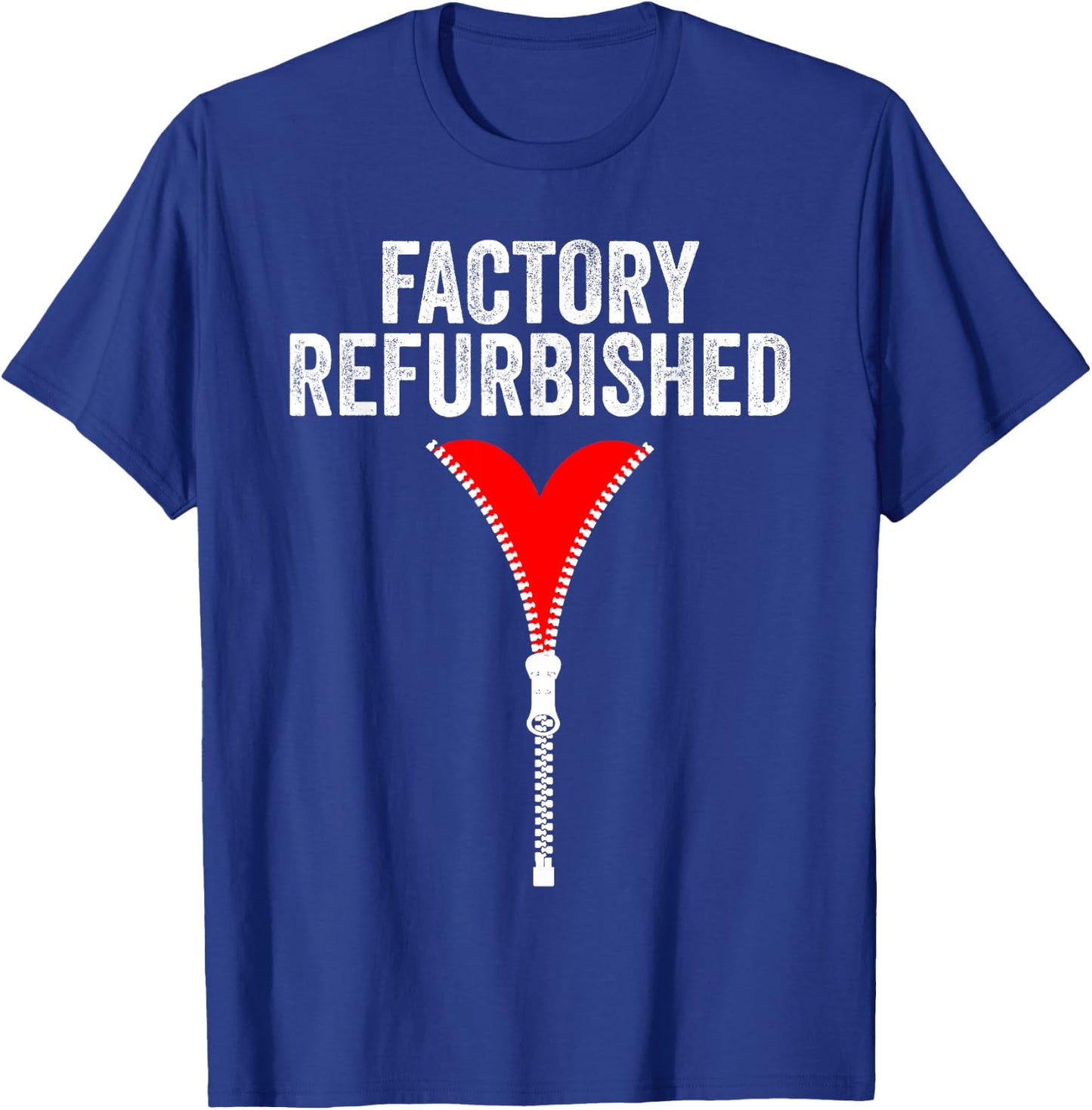 Funny Factory Refurbished Gift Open Heart Surgery Survivors T-Shirt - T-Shirt | Royal