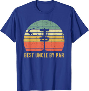Best Uncle By Par Funny Disc Golf Gift T-Shirt - T-Shirt | Royal