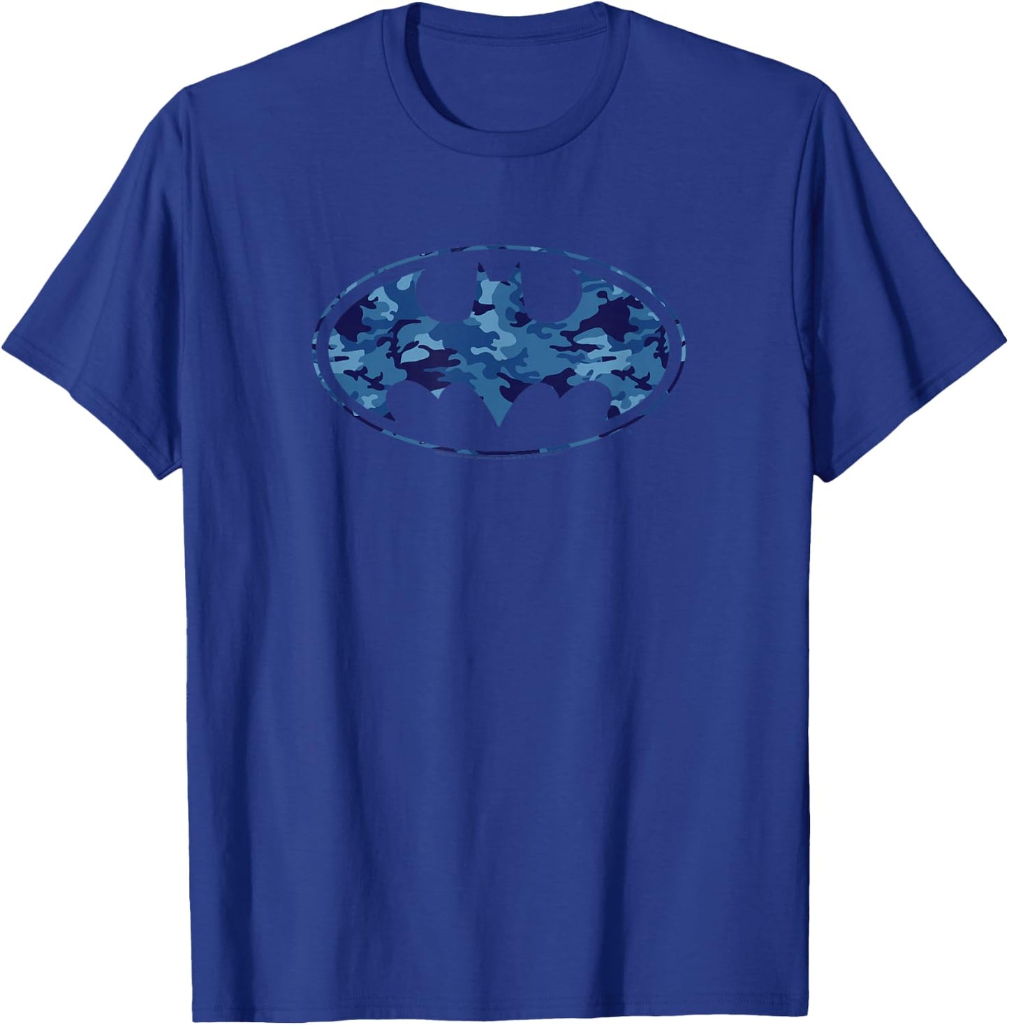DC Comics Batman Blue Camo Logo T-Shirt - T-Shirt | Royal