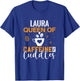 LAURA Queen of Caffeine & Cuddles Coffee LAURAS T-Shirt - T-Shirt | Royal