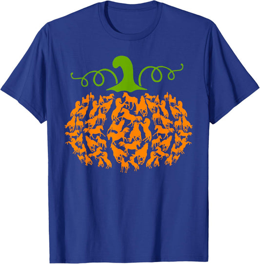 Pumpkin Horse Lover Halloween Costume Girls Women T-Shirt - T-Shirt | Royal