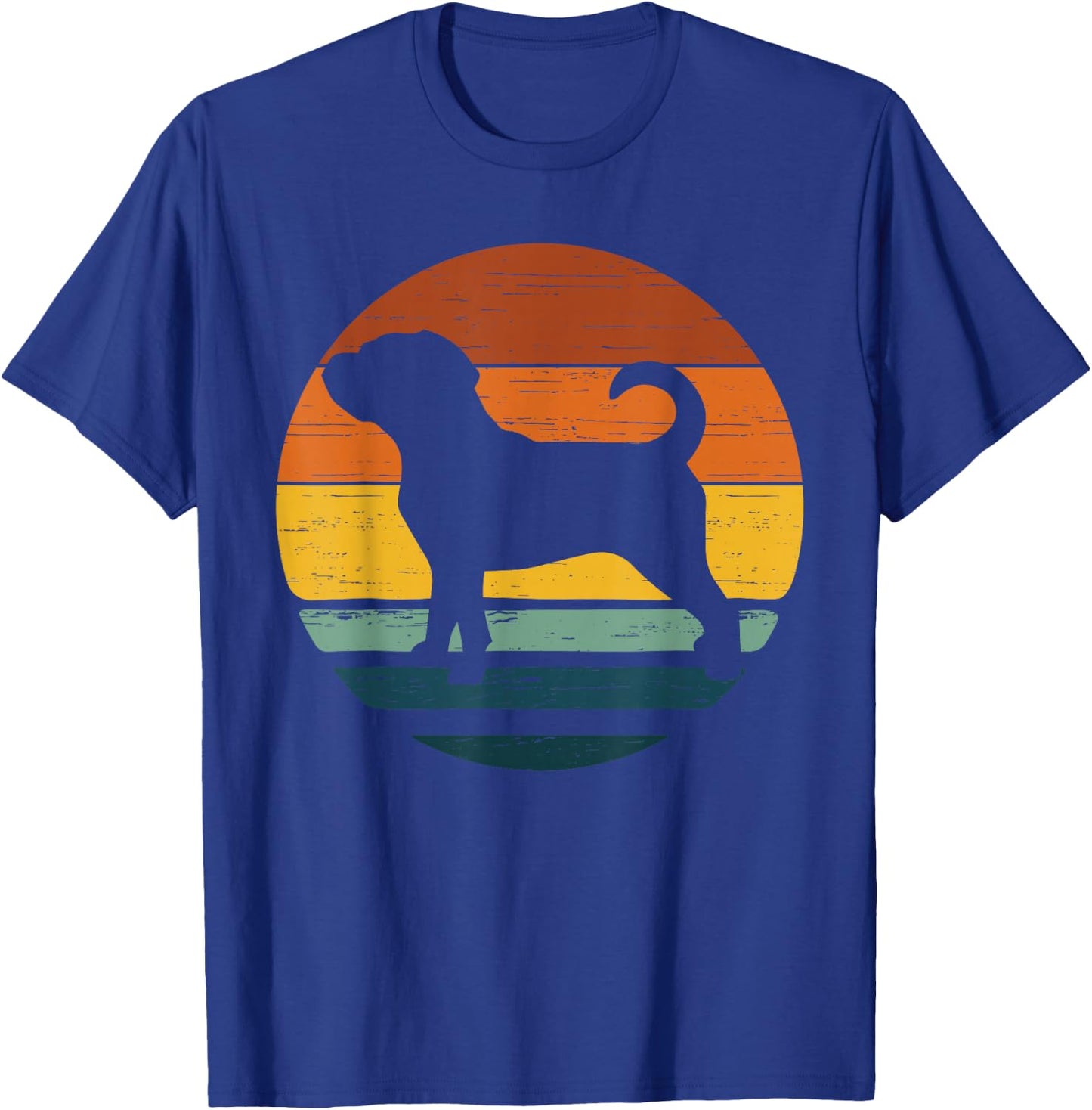 Chug Vintage Retro Mom Dad Dog Gift Women Kids T-Shirt - T-Shirt | Royal
