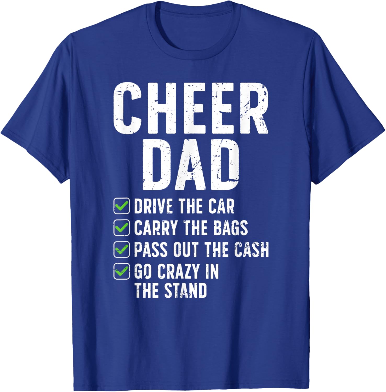 Cheer Dad Funny Cheerleading Dad of A Cheerleader Dad T-Shirt - T-Shirt | Royal