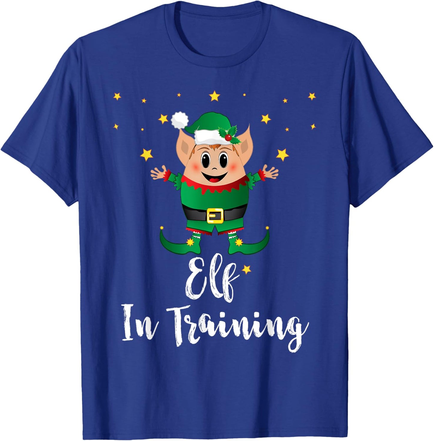 Elf In Training Squad Christmas Matching Family Xmas Group T-Shirt - T-Shirt | Royal