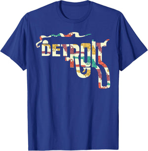 Detroit Philadelphia Smoking Gun T-Shirt - T-Shirt | Royal