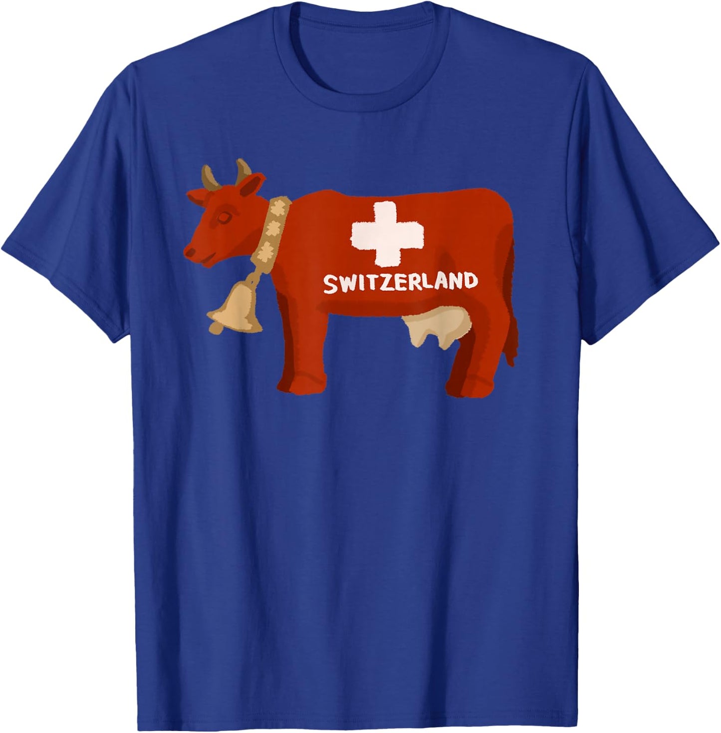 Switzerland Swiss Cow T-Shirt - T-Shirt | Royal